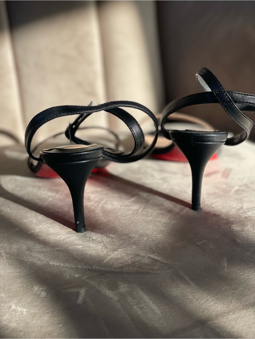 Christian Louboutin Loubigirl Leather Ankle Wrap Sandals Size EU 40 - Picture 6 of 9